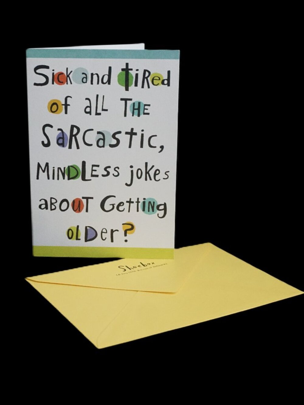 Shoebox Vintage Hallmark Getting Older Birthday Funny Comic Greeting Card